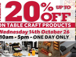 TableCraft - Up to 20% Off - Open Day 2026 at Our Enfield Showroom