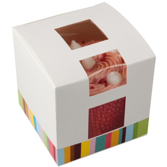Colpac Recyclable Single Cupcake Box(Pack of 500) Restaurant Supply Images