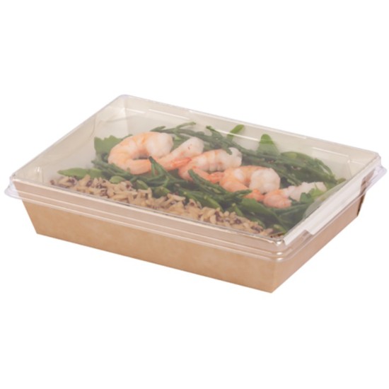 Colpac Fuzione® Recyclable Large Kraft Lid(Pack of 500) Restaurant Supply Images