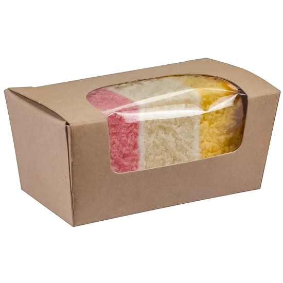 Colpac Compostable Kraft Small Cake Box(Pack of 500) Restaurant Supply Images