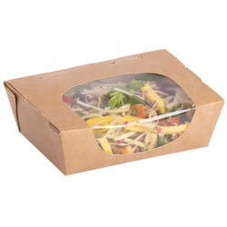 Colpac Zest™ Compostable Kraft Medium Salad Box 825ml(Pack of 250)