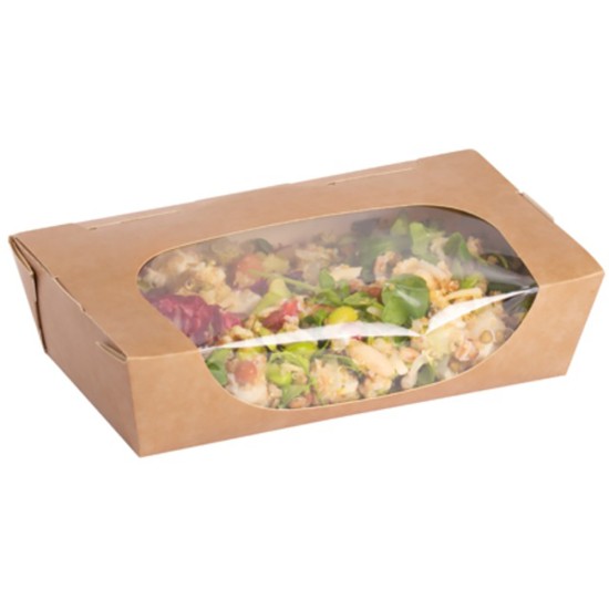 Colpac Zest™ Compostable Kraft Large Salad Box 1000ml(Pack of 250) Catering Supply Images