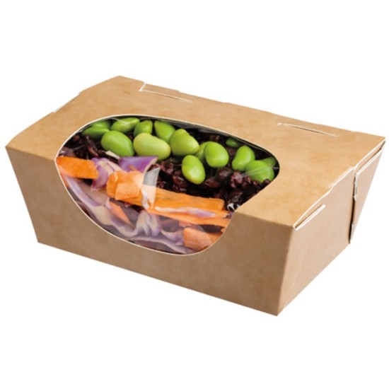 Colpac Zest™ Compostable Kraft Small Salad Box 500ml(Pack of 500) Catering Supply Images