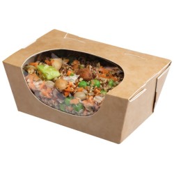 Colpac Zest™ Compostable Kraft Extra Small Salad Box 375ml(Pack of 250)