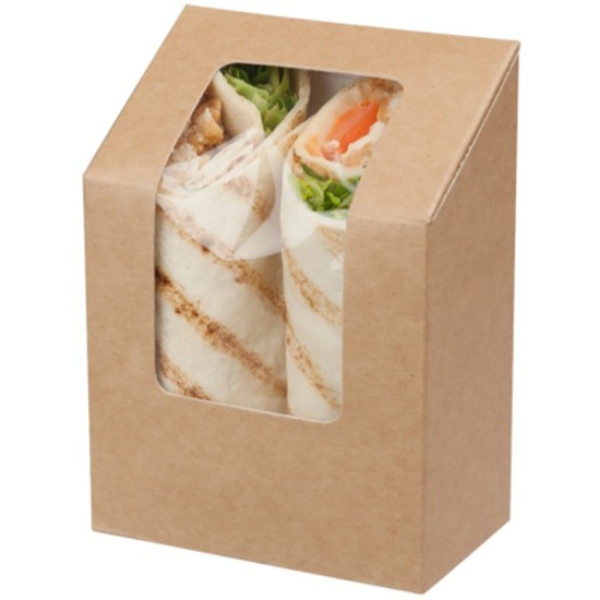 Colpac Zest™ Compostable Kraft Tuck-Top Wrap Pack(Pack of 500) Restaurant Supply Images