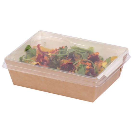 Colpac Fuzione® Recyclable Medium rPET Plastic Lid(Pack of 500) Restaurant Supply Images