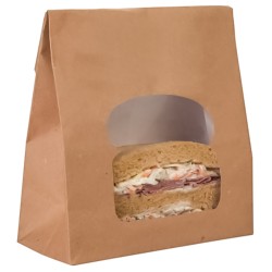 Colpac Kraft Laminated Sandwich Bag(Pack of 250)