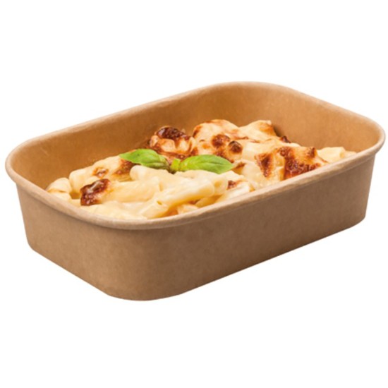 Colpac Stagione® Microwaveable 500ml Kraft PP Lined Food Tray(Pack of 300) Event Supply Images