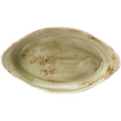 Steelite Craft Green Oval No4 Eared Dish 34 x 19cm(Pack of 6)