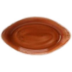 Steelite Craft Terracotta Oval No2 Eared Dish 24.5 x 13.5cm(Pack of 24)