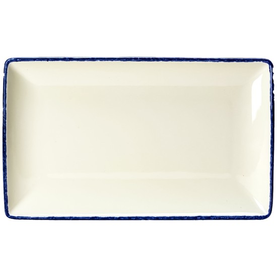 Steelite Blue Dapple Rectangle Platter 27 x 16.75cm(Pack of 6) Restaurant Supply Images