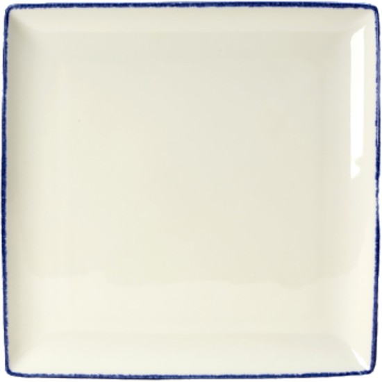 Steelite Blue Dapple Square Platter 27 x 27cm(Pack of 6) Restaurant Supply Images
