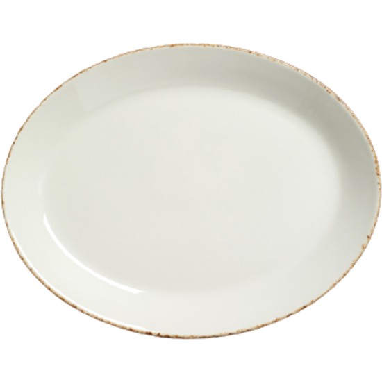 Steelite Brown Dapple Oval Coupe Plate 20.25cm(Pack of 24) Restaurant Supply Images