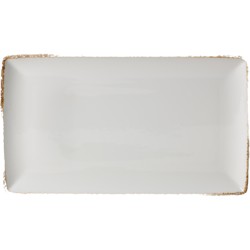 Steelite Brown Dapple S13018 Rectangle Platter 27 x 16.75cm(Pack of 6)