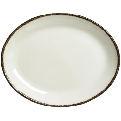Steelite Charcoal Dapple Oval Plate Coupe 28cm(Pack of 12)