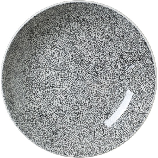 Steelite Ink Crackle Black Coupe Bowl 25.25cm(Pack of 12) Event Supply Images