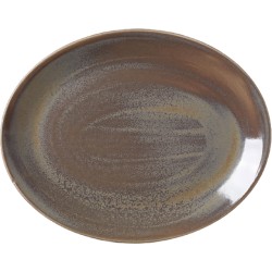 Steelite Revolution Granite Oval Coupe Plate 34.25cm(Pack of 12)