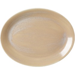 Steelite Revolution Sandstone Oval Coupe Plate 34.25cm(Pack of 12)