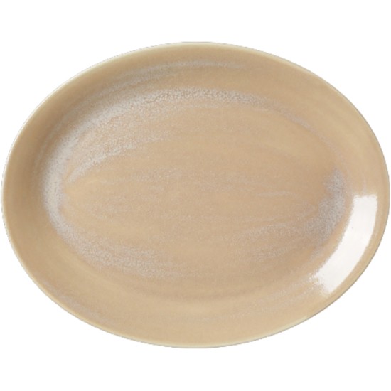 Steelite Revolution Sandstone Oval Coupe Plate 34.25cm(Pack of 12) Catering Supply Images