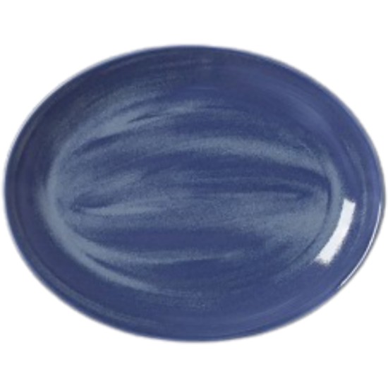 Steelite Revolution Bluestone Oval Coupe Plate 34.25cm(Pack of 12) Catering Supply Images