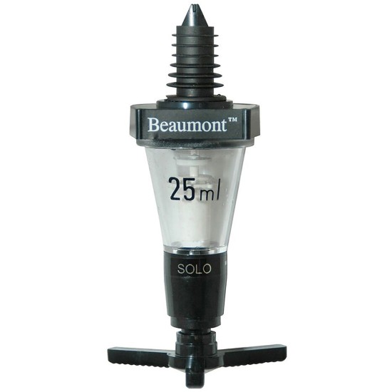 Beaumont 25ml Black Solo Measure Restaurant Supply Images