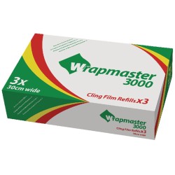 Wrapmaster Cling Film Refill 30x300m(Pack of 3)