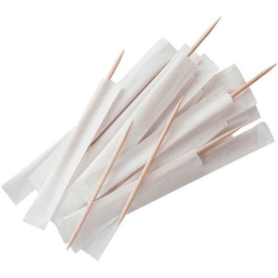 Beaumont Wooden Toothpick Paper Wrapped(Pack of 1000) Catering Supply Images