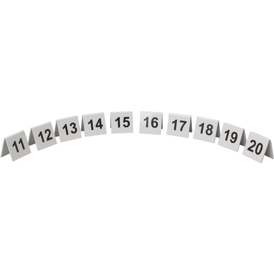Beaumont Perspex Table Numbers 11-20 Restaurant Supply Images