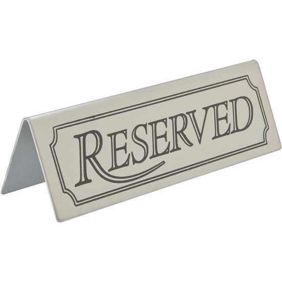 Beaumont Reserved Table Sign Stainless Steel Event Supply Images