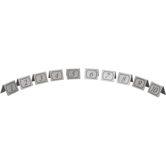 Beaumont St/Steel Table Numbers 1-10 Event Supply Images