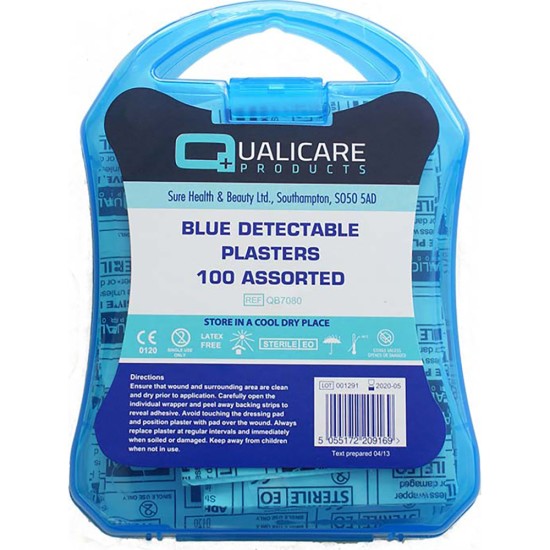 Beaumont Blue Plasters Assorted Sizes(Pack of 120) Event Supply Images