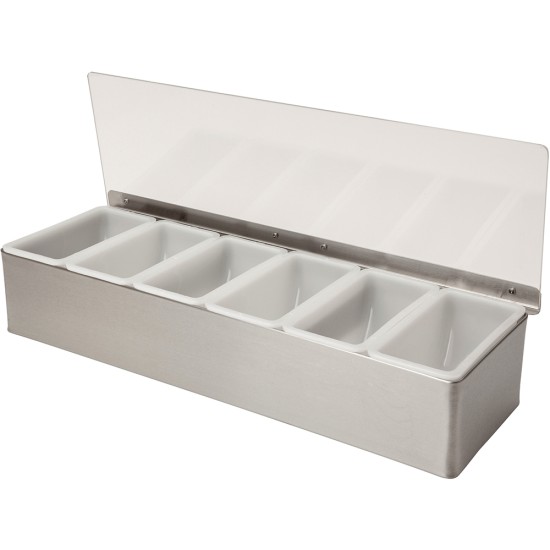 Beaumont 6 Part Stainless Steel Condiment Holder Restaurant Supply Images