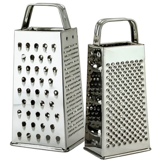Grater 4-Way Stainless Steel 20Cm 8In Restaurant Supply Images