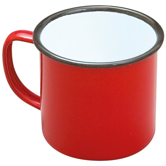 Falcon Enamel 9cm Mug Red(Pack of 12) Catering Supply Images