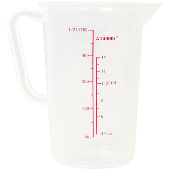 Sunnex Measurng Jug 0.5Ltr Clear Pp Event Supply Images