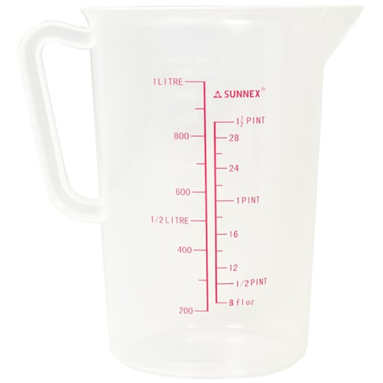 Sunnex Measurng Jug 1 Ltr Clear Pp Event Supply Images