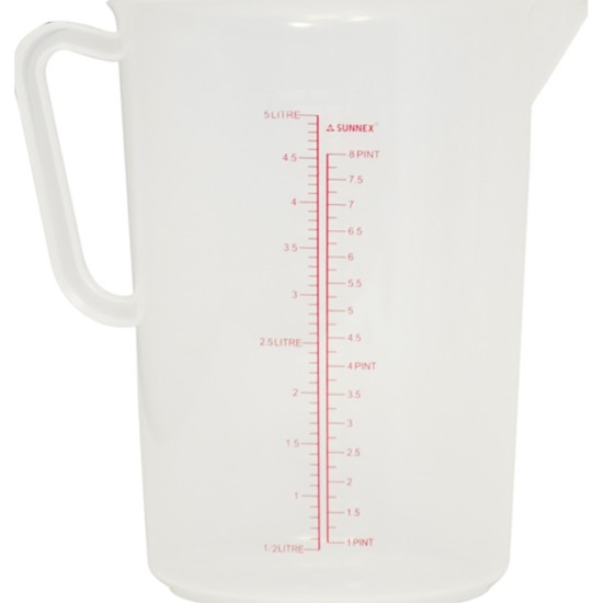 Sunnex Measurng Jug 5Ltr Clear Pp Catering Supply Images