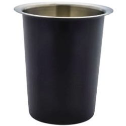GenWare Stainless Steel Black Cutlery Cylinder
