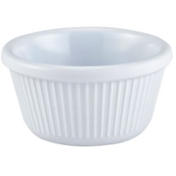 GenWare Melamine White Fluted Ramekin 85ml/ 3oz(Pack of 24)