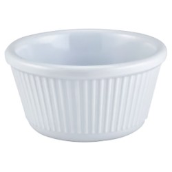 GenWare Melamine White Fluted Ramekin 114ml/ 4oz(Pack of 24)