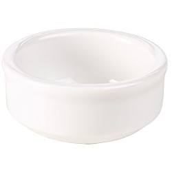 Genware Porcelain Mustard/ Butter/ Sauce Dish 6cm/ 2.25
