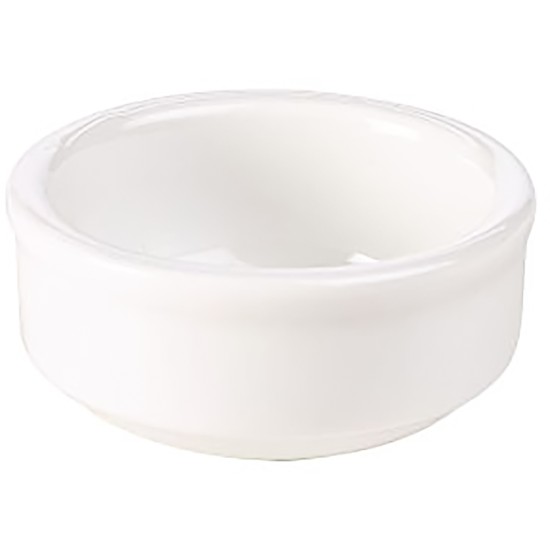 Genware Porcelain Mustard/ Butter/ Sauce Dish 6cm/ 2.25