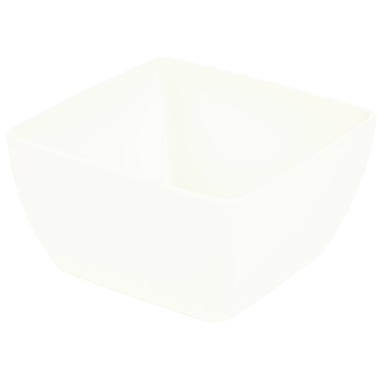 GenWare Melamine White Curved Square Bowl 15cm Event Supply Images