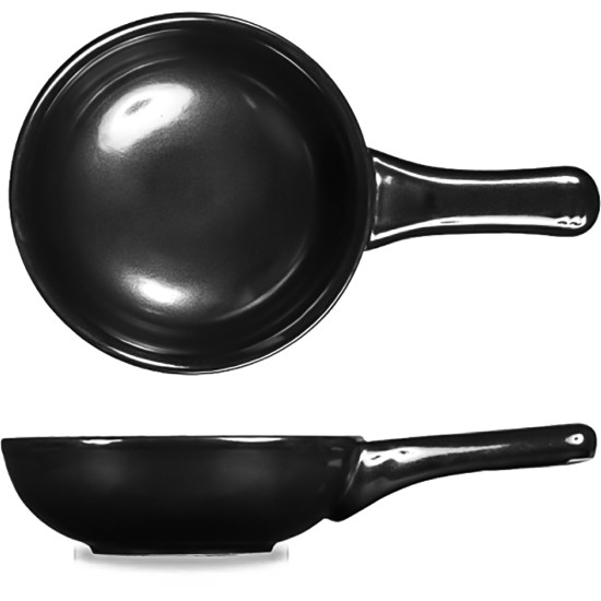Rustics Black Sparkle Small Skillet 13Oz Box 6 Catering Supply Images
