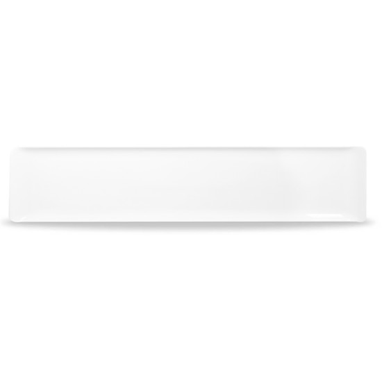 Plastic Rect White Melamine Tray 18 2/8X4 1/8