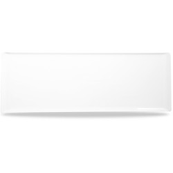 Plastic Rect Wh Melamine Tray 22 7/8X7 7/8