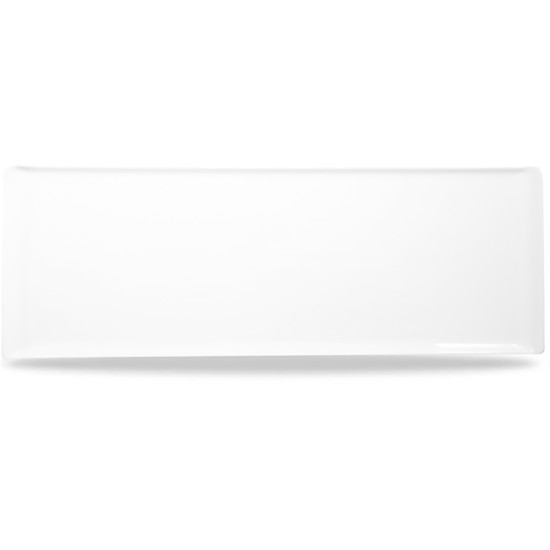 Plastic Rect Wh Melamine Tray 22 7/8X7 7/8