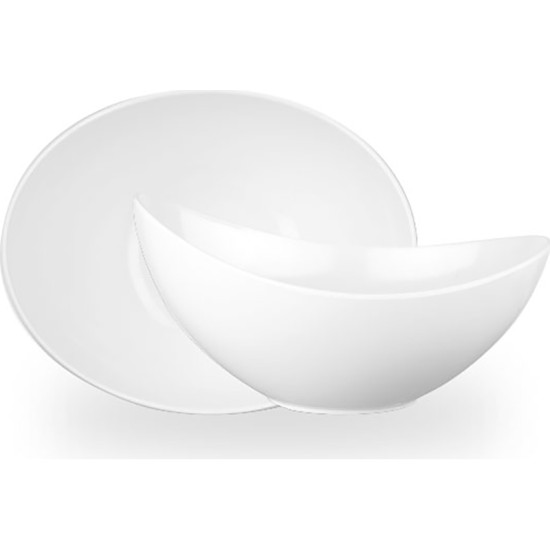 Plastic Moonstone Melamine Wh Bowl 25Cm Box 4 Restaurant Supply Images