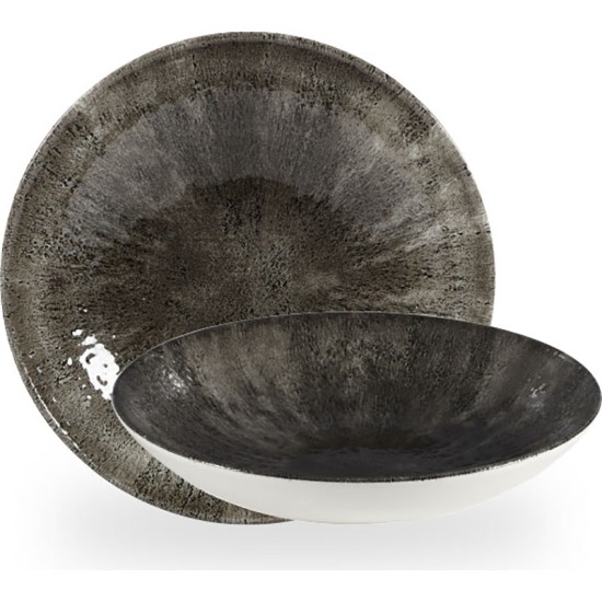 Stone Quartz Black Evolve Coupe Bowl 7.25