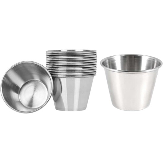 Sauce Cup Stainless Steel 1.5oz(Pack of 12) Event Supply Images